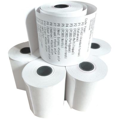 China Waterproof Cash Register Paper Roll Thermal Receipt 80x50mm+13*17mm/roll Thermal For POS Printer for sale