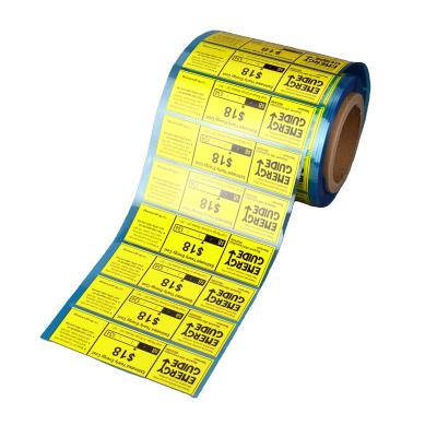 China Holographic Quality Guaranteed Wholesale New Design Battery Roll Adhesive Sticker Printing for sale