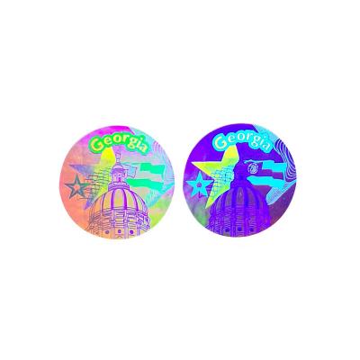 China Wholesale Custom Waterproof Self Adhesive Holographic Sticker Label Digital Computer China Holographic Sticker for sale