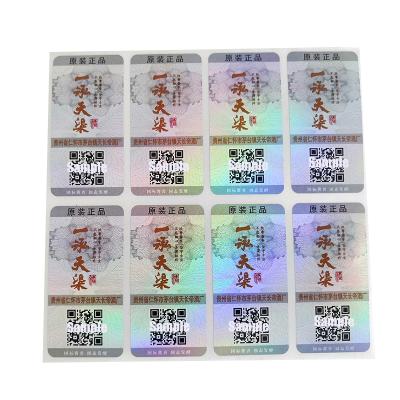 China China Wholesale Waterproof Custom Adhesive Fashionable Private Hologram Label Stickers With Qr Code for sale