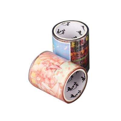 China Direct Selling Washi Tape Labels Waterproof Acrylic Transparent Logo Sticker Roll for sale