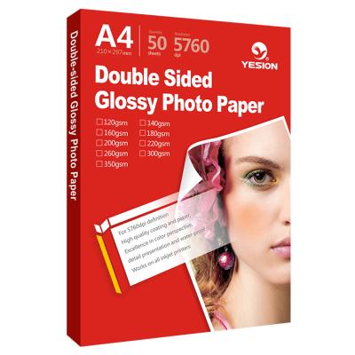 China 2018 professional china maker premium photo paper glossy double sided china A3.A4.A5.A6.3R.4R.5R and roll for sale