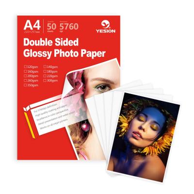 China Pearl YESION 4r Exterior High Glossy Inkjet Photo Paper A4 Double Sided 180gsm Glossy Paper 300gsm Double Side Photo Paper for sale