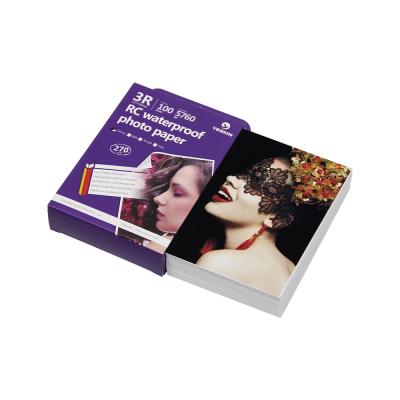 China 260gsm 270gsm premium quality rc photo paper a4 inkjet paper glossy sheet A3.A4.3R.4R.5R for sale