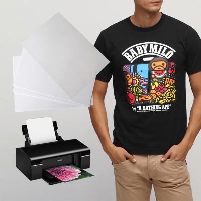 China A4 A3 Apparel Transfer Paper For Dark Color T-shirt Inkjet Printing Heat Transfer for sale