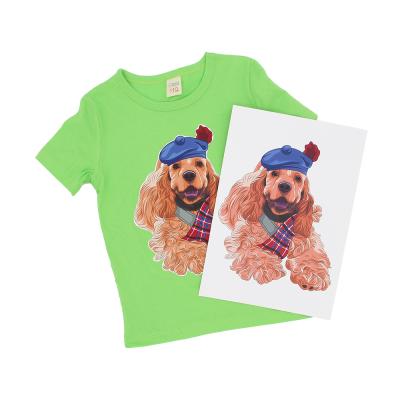 China Clothing A4 Dark Inkjet Transfer Paper Papel Transfer Dark T-shirt Heat Printing Paper for sale