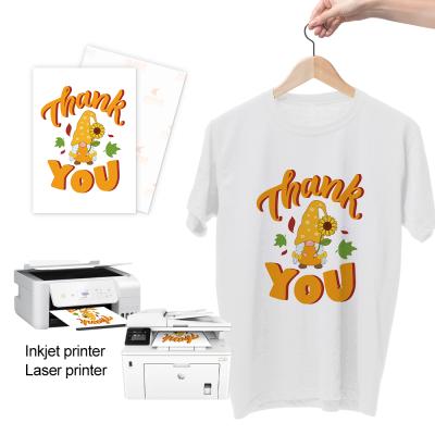 China NEW A3 A4 Improved Garment 2.0 Heat Transfer Paper Iron On For Light Fabric Compatible With Inkjet And Laser Printer for sale