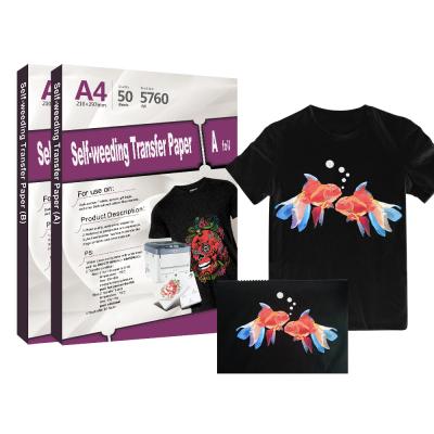 China Dark Apparel I-Transfer A4 No Self Weeding Cut Toner White Transfer Paper On Clothes for sale