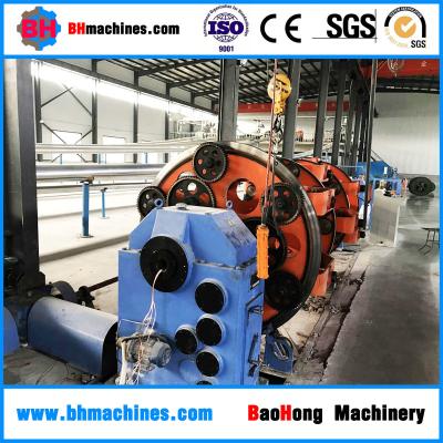 China Stranding usage steel wire rope armoring machine price cradle type flat wire armoring machine with steel wire for sale