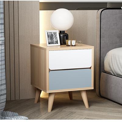 China Durable Modern Home Furniture 2 Drawer Wooden Nightstand For Living Room for sale