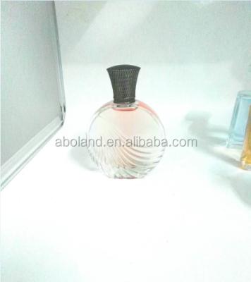 China Personal Care Circle Shaped Glass Clear Perfume 50ml Bottle for sale