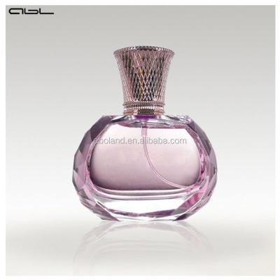 China Personal care material zinc alloy cap and antique color or custom crystal perfume bottle customized color for sale