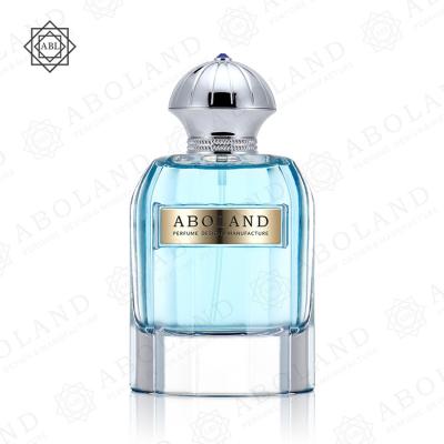 China Personal Care Wholesale OEM ODM Aluminum Label Transparent Perfume Bottle With Pump Sprayer for sale