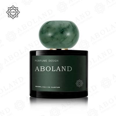 China 100ml Personal Care Perfume Packaging Supplier OEM ODM Luxury Black Perfume Bottle With Green Cap for sale