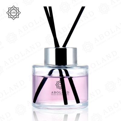 China China Wholesale Simple And Custom Simple Style Glass Diffuser Bottle With Plastic Lid for sale