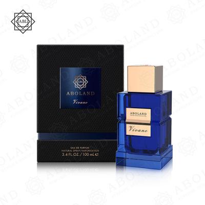 China Arabic Wholesale OEM ODM Perfume Box Luxury Blue Gift Box Recyclable For Perfume Bottle for sale