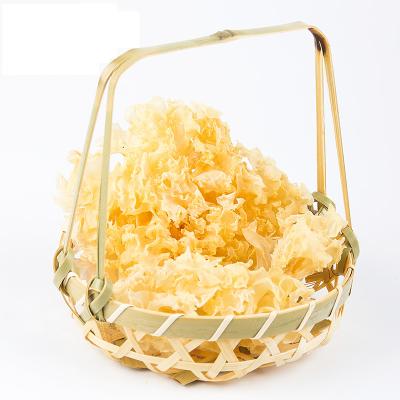 China Dry Tremella grow best large dry tremella flower, high quality wild whole tremella dry white mushroom for sale