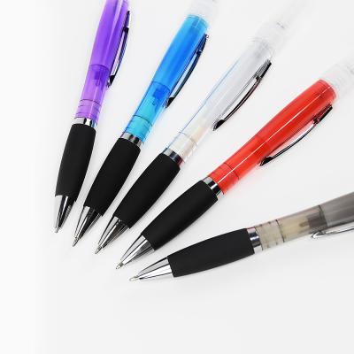 China Promotional Pen Multi Functional Plastic Pen With Mini Refillable Perfume Bottle Stationery Spray Ballpoint Pen for sale