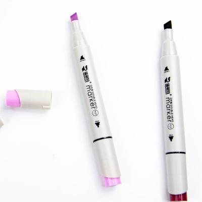 China 12 Colors 237 Creative Double Heads DIY Sketch Painting Art Drawing Marker Pen for sale