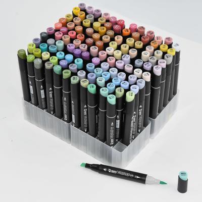 China Japanese Rubber Seed Art Alcohol Marker Brush 237 Colored Drawing Brush for sale