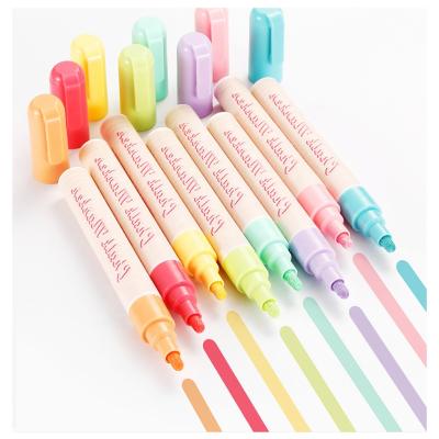 China Art Draing Painting Macaron Liquid Chalk Marker Pen Multicolor Premium Dry Erase Marker Pens Clear Pastel Colors Non-Toxic Non-Dusty Washable Easy for sale