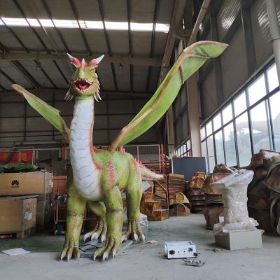 China Amusement park size real animatronic model artificial animatronic theme/dragon for sale