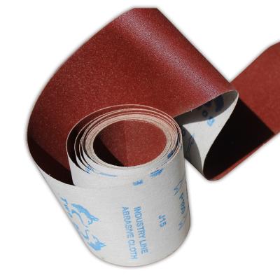 China Used for polishing aluminum oxide grain abrasive cloth wooden roll for sale