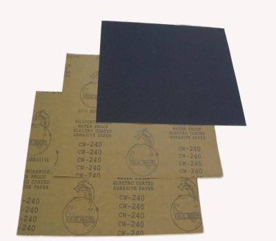 China For All Kinds Of Purpose Kraft Paper Silicon Carbide Polishing Waterproof Sandpaper for sale