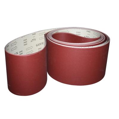 China Mainly for flat polishing woodworking. Hot Selling High Quality A77E Sanding Belts of Emery Paper for Wood, Paint and Steel for sale