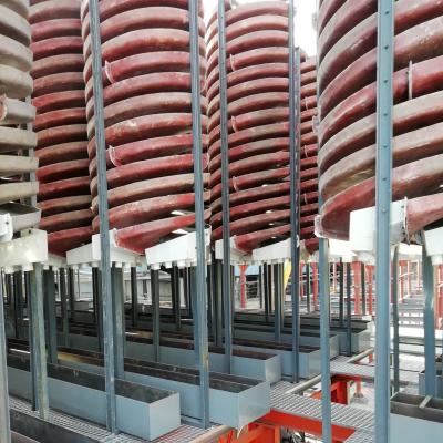 China Mineral Processing Gold Chromite Chromite Tantalum Tungsten Ore Processing Plant Spiral Chute Separator for sale