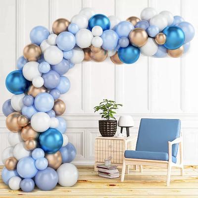 China Fashionable Arch Kit Latex Garland Diy 12inch Latex Balloon Kit For Wedding Party Decoration Blue for sale