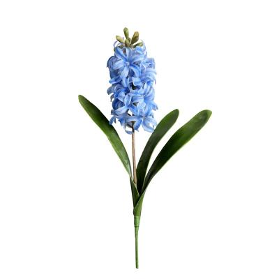 China Environmental Friendly Popular Artificial Hyacinth Flower With Stem High Quality Romantic Decorative Hyacinth Flower for sale