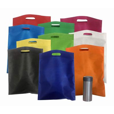 China Eco Friendly Cheap Reusable Eco Friendly New Colorful D Cut Non Woven D Customer Bag for sale