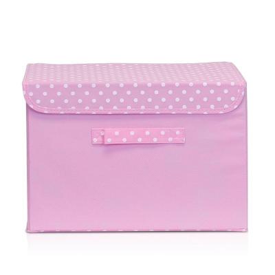 China Eco Viable and Household Safe Collapsible Non-woven Folding Tissue Storage Boxes Underwear Cloth Storage Box for sale