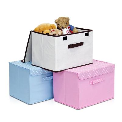 China Foldable Drawer Storage Box Tool Non Woven Fabric Non Sustainable Printed Collapsible Packaging Box for sale