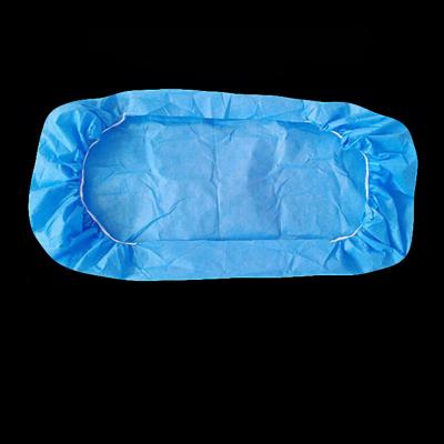 China Wholesale Breathable Waterproof Medical Disposable 2 Ply Elastic Fitted Sheet Plastic Non Woven Bedspread Protector for sale