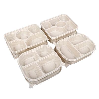 China Cornstarch Biodegradable Compostable Disposable Degradable Disposable Wash Free Picnic Hotel Canteen Party Household Environmental Protection Bowl for sale