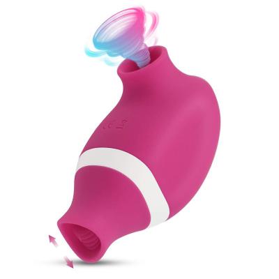 China Tongue Sucking Licking Clitoral Stimulator Massager Sucking Vibrator Factory Supply China G Spot Clitoris Vibrator Directly Sucking Vibrator for sale