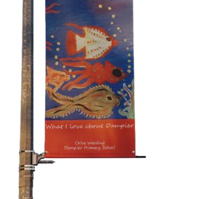 China Highway Lamp Mail Flag Advertising for sale