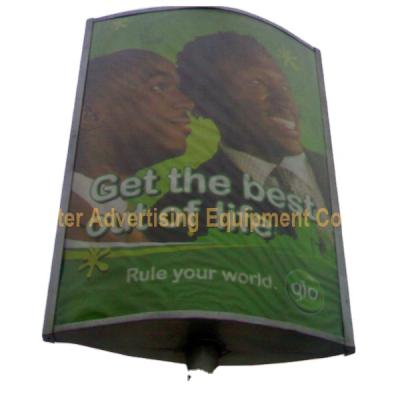 China Advertising Street Light Post Advertising Lighting Box for sale