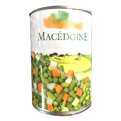 China Canned Harvest Mixed Vegetables To 425g And Shrink Wrap To Tray for sale