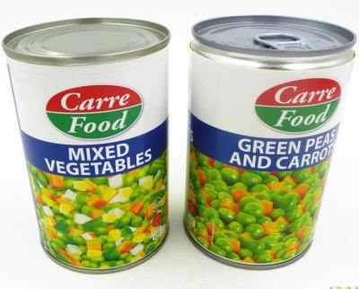 China Canned for 400g canned peas and carrots with cans easy open mixed vegetables for sale