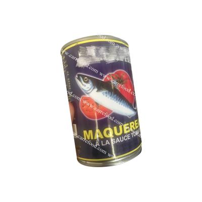 China 425g canned 155g canned mackerel and sardines in tomato sauce for sale