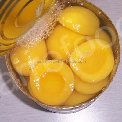 China 3kg 820g canned peaches halves in syrup with easy open 850g for sale