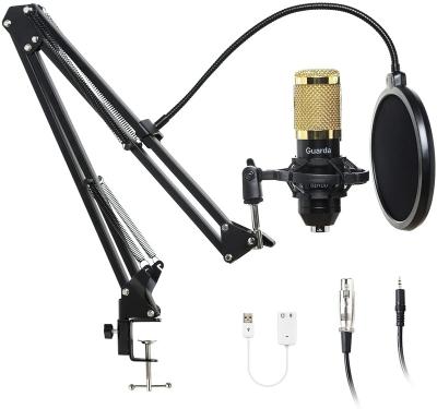 China Podcast Professional Sound Condenser Computer USB Microphone Chipset Metal USB Mic Kit Cardioid Microphone For Gaming Singing Teaching for sale