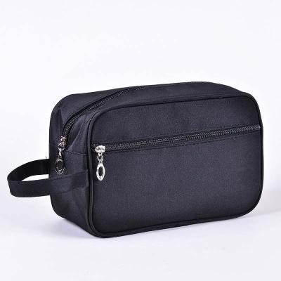 China Fashoion 2021 Business Travel Toiletry Bag Handle Cheap Customized Logo Men Makeup Cosmetic Bag for sale