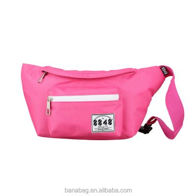 China 2021 Modern Design Pink Color Canvas Factory Directly Water Proof Fanny Pack Waist Leg Bag for sale