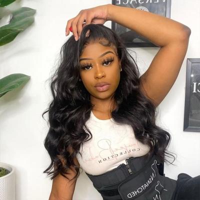 China 100% Curly Mink Brazilian Human Virgin Brazilian Curly Cuticle Aligned Body Wave Lace Front Wig 13*4 Hair Wigs for sale