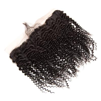 China 10A CUTE Curly Kinky Curly Bundles With Closure Lace Up Natural Brazilian Hair Bundles Brazilian Virgin Hair Wholesale Seller for sale