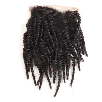 China Loose Wave 4*4 Loose Wave Bundles With Closure Lace Up Natural Brazilian Hair Bundles , 1B Virgin Hair Bundles for sale